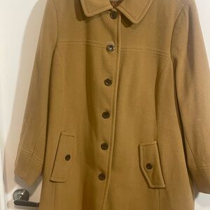 Lands' End Women's Tan Trench Coat